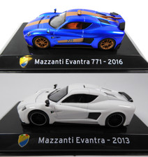 Set 2 Auto Sportive Mazzanti 1:43 IXO Model Supercars Collezione Diecast SL4