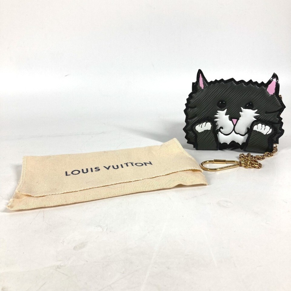 LOUIS VUITTON Catgram Card holder Card Case Gray Authentic eBay