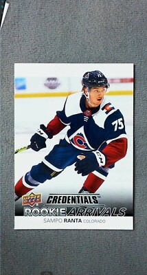 2021-22 Upper Deck Credentials Rookie Arrivals #RA-42 Sampo Ranta Avalanche