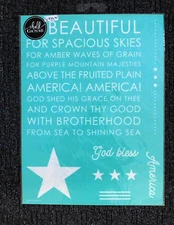 Chalk Couture Stars and Stripes Transfer Size E