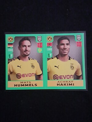 STICKER PANINI FIFA 365 2020 ACHRAF HAKIMI #173 HUMMELS #173 BORUSSIA DORTMUND