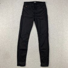 Hudson Jeans Womens 28 Black Nico Super Skinny Midrise Ankle Stretch Denim USA