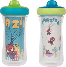 The First Years Marvel Insulated Sippy Cups - Spill Proof Insulated Toddler Cups