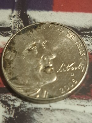 2005 D Rare Jefferson Buffalo Nickel Error Double Die Error, Off