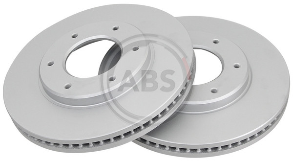 Front Set 2x Brake Discs A.B.S. 16615 for Toyota Hiace (05-19)