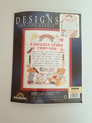 Designs for Needle Janlynn 100 Jahre Hundert Jahre Regenbogen Kreuzstich Set