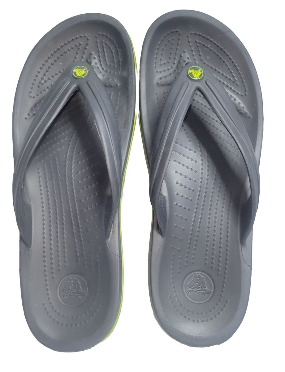Crocs Crocband Unisex Mens 10 Womens 12 Flip Flops Gray  display picture 2