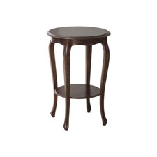 TAVOLINO PORTA VASO COLORE NOCE ARTE POVERA DIAMETRO 48 CM