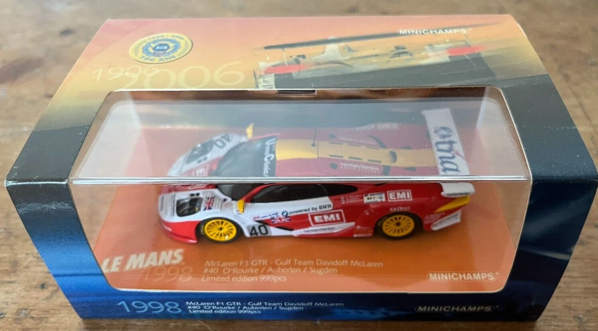 1/43 CHAMPION BPR GT 1995 McLaren F1 GT-R#8 Bscher-Nielsen MINICHAMPS 1/43 CHAMPION BPR GT 1995 McLaren F1 GT-R#8 Bscher-Nielsen MINICHAMPS