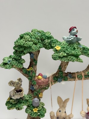 Vintage Studio 33 Jaimy Swingin Friends Resin Bunny Rabbits On