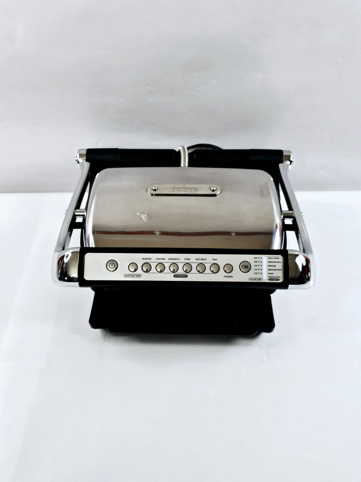 All Clad 8358s2 Auto Sense Stainless Steel Metalcrafters Indoor Grill Panini
Opens in a new window o