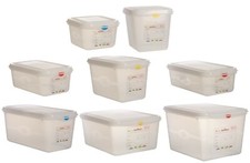 Gastronorm Food Catering Kitchen Containers with Lids for Food Storage