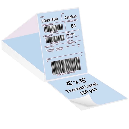 500/1000PCS 4x 6" Direct Thermal Shipping Label for VRETTI MUNBYN Phomemo lot - Picture 14 of 15