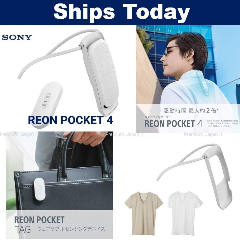 Sony Reon Pocket 4 Wearable Thermo Device Neckband Tag 2023 RNPK-4 Latest  Model