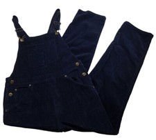 L.L. Bean Girl  s Size 16 Long Blue Corduroy Cotton Overalls EUC