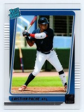 2021 Panini Chronicles #21 Cristian Pache Clearly Donruss Atlanta Braves