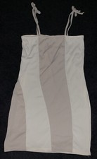 PLT two tone mini bodycon tie strap dress Size 12