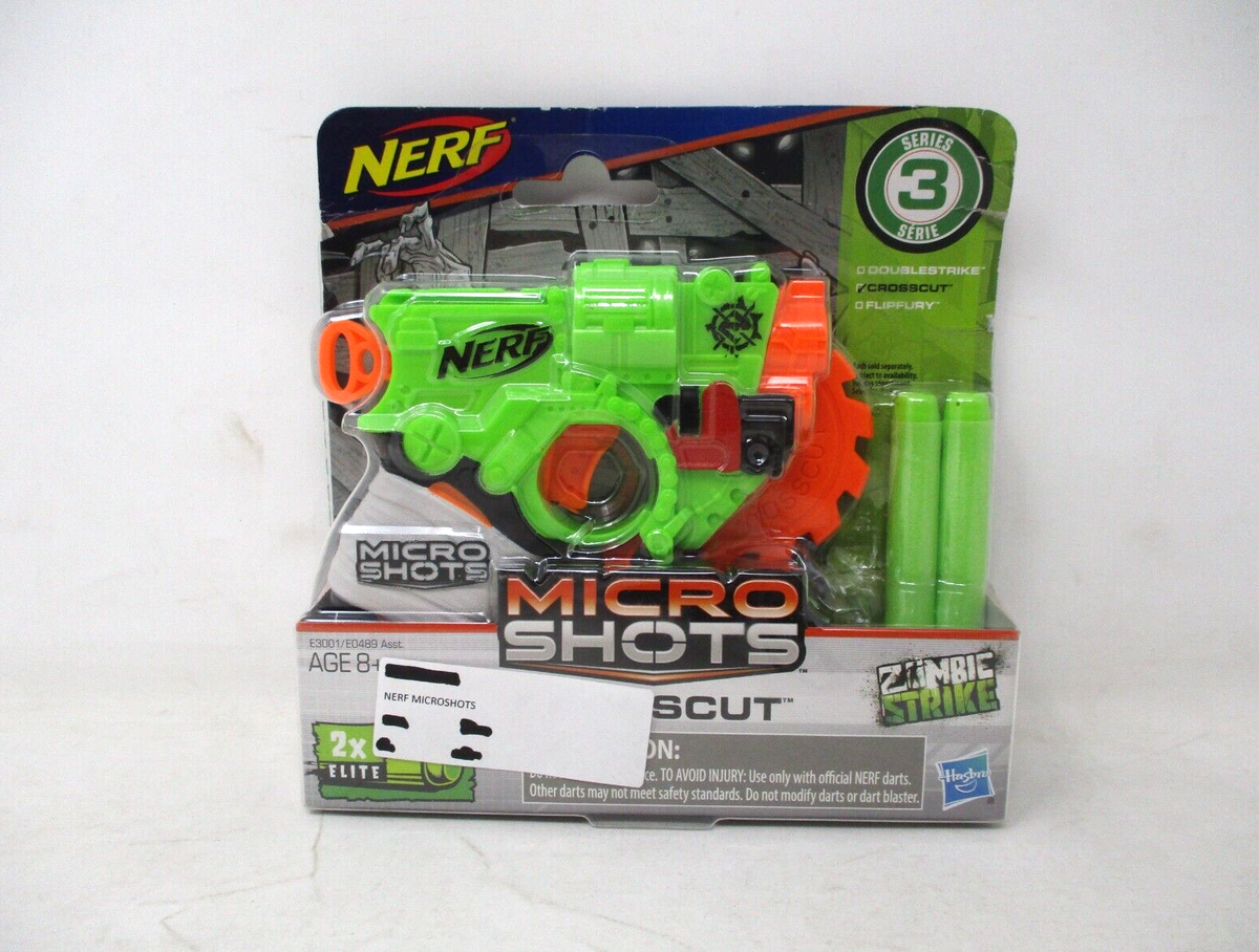 NERF Microshots Crosscut Zombie Strike | eBay