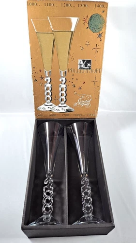 Vintage Millenium Glasses In Box.