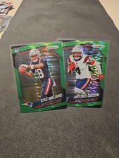 2 2025 Panini Prizm Kyle Williams #336 Antonio Gibson #224 Green Pulsar Prizm