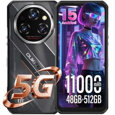 OUKITEL WP62 5G Outdoor Smartphone Android 15 48GB+512GB 6.6' Handy Ohne Vertrag