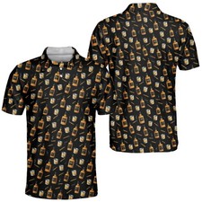 Whiskey Cigar Polo Shirt, Alcohol Lover Polo ...