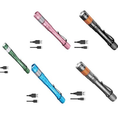 EverBrite Rechargeable Pen Light Zoomable Water Resistant Aluminum Multi-colors