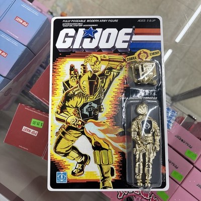 New Gi Joe Black Major B.A.T.S Cobra Android Trooper Gold