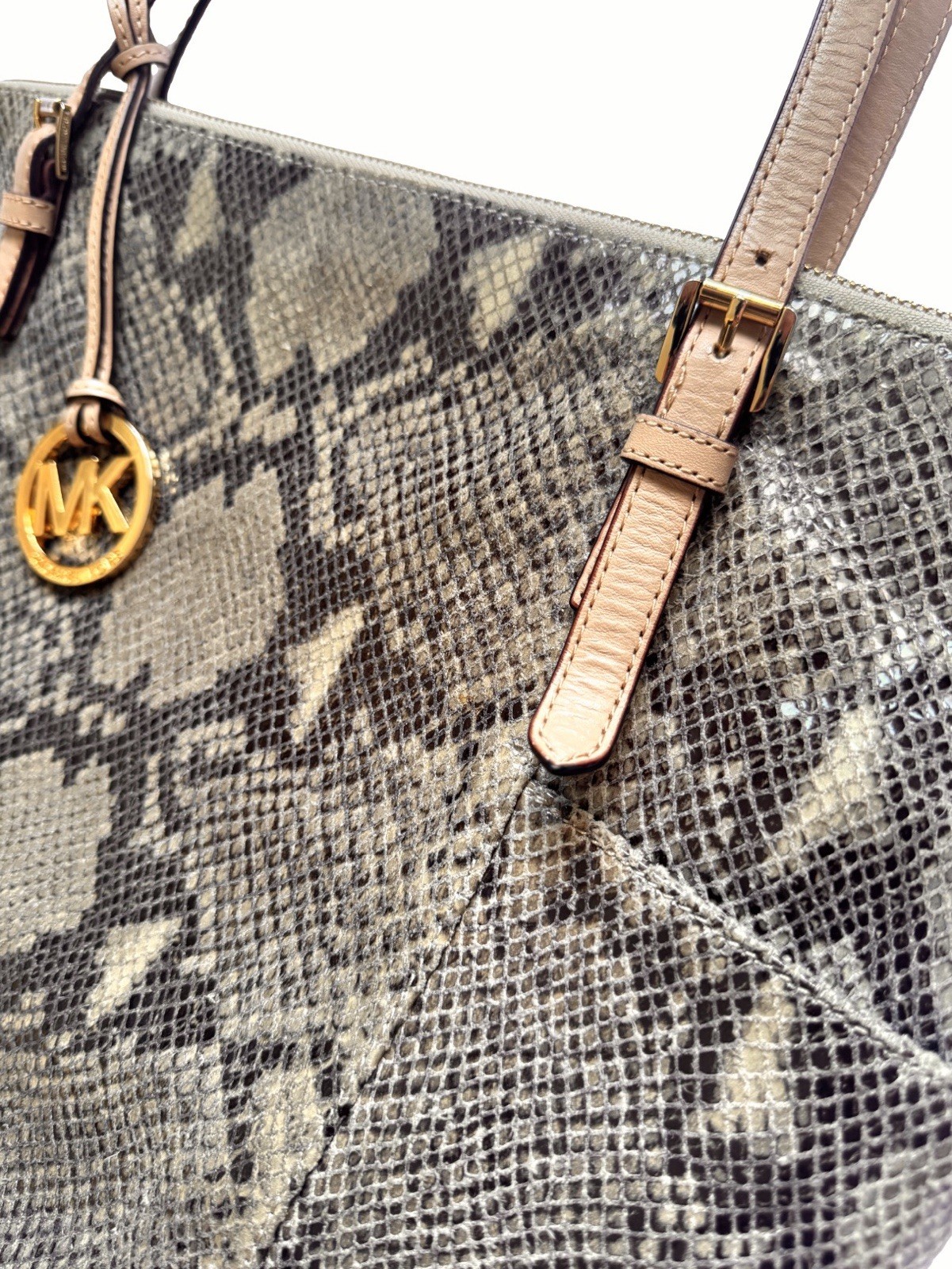Michael Kors Rare Python Embossed Leather Purse - image 3
