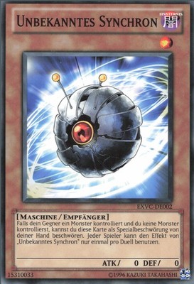 YuGiOh Unbekanntes Synchron EXVC-DE002 Common GD 1st