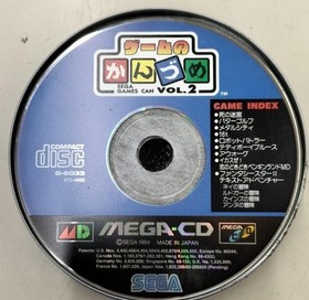 Sega Enterprises Game Kanzume Vol.2 Mega Cd Software Fc586