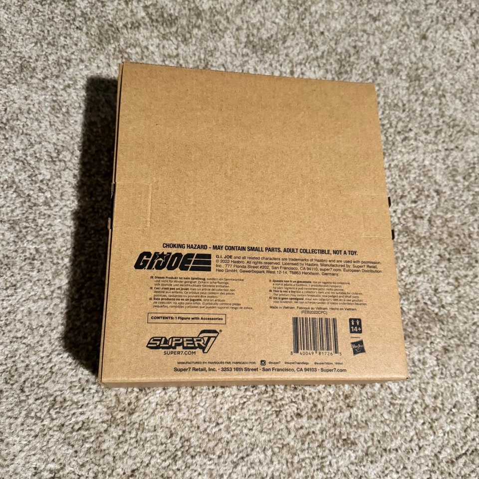 Экшн-фигурка Super7 Ultimates GI Joe Cobra Commander полная волна 1 СОВЕРШЕННО НОВАЯ! - Изображение 2 из 4