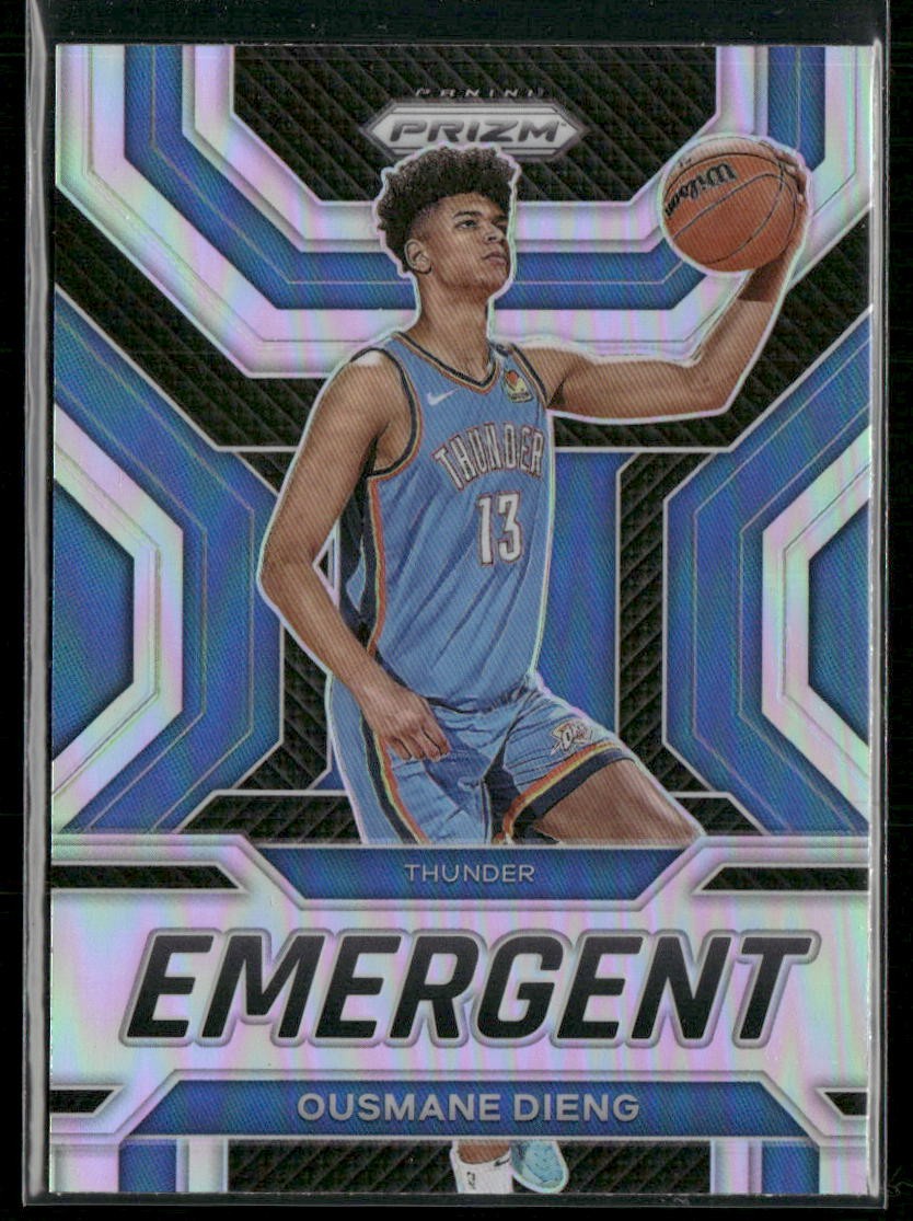 2022-23 Panini Prizm Ousmane Dieng Emergent Prizms Silver #14 Thunder