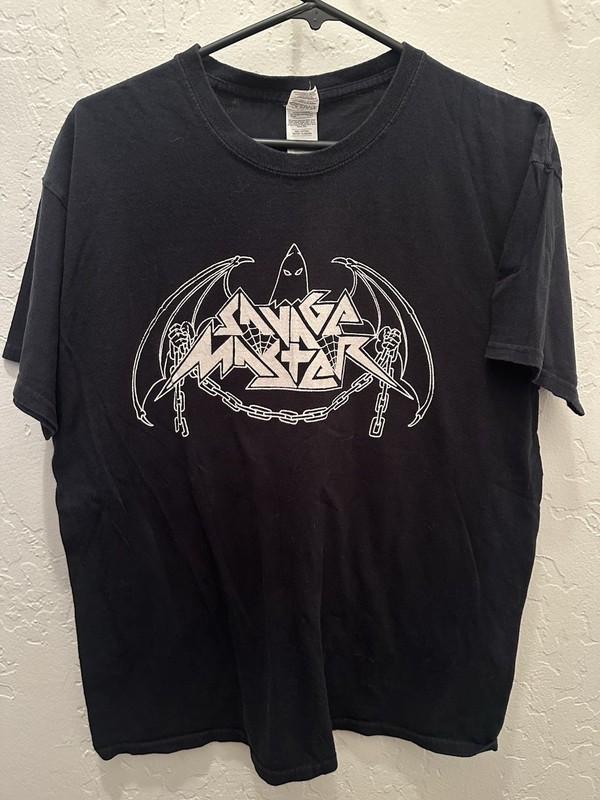 Savage Master Shirt (L) Heavy Metal Hookers Nasty Savage Enforcer Cirith Ungol