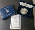 2010 W Proof $1 American Silver Eagle Dollar