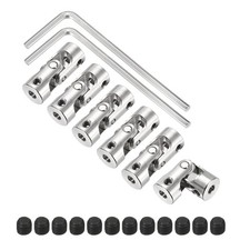 6Pcs 3mm to 3.17mm ID Steering Universal Joint Shaft Coupling for Model Car Ship