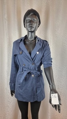 Vera Moda Damen Mantel Gr. S Dunkel Blau Baumwolle Art 230916