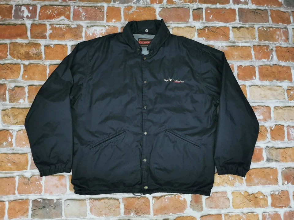 Chevignon Vintage Rain Jacket Tog's Unlimited Black Casual Size L Tip Top - Image 2 of 4