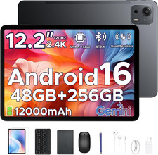 Easerush P12 Plus Tablette 12,2" 256Go Android 16 120Hz Clavier Stylet Neuve