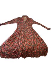 Vintage Laura Ashley Floral Dress UK 12 US 8 Made in Great Britain Hard to Find
