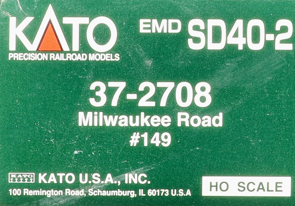 Kato 37-2708 Milwaukee Road EMD SD40-2 Diesel Locomotive #149 NEW! - Image 3 of 4