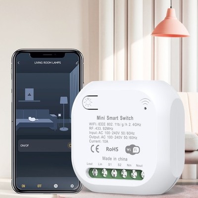 WiFi Controlled RF433 Smart Relay Switch for Multiple Device Management