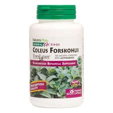 High Potency Coleus Forskohlii Herbal Supplement 60 Count For Respiratory Health