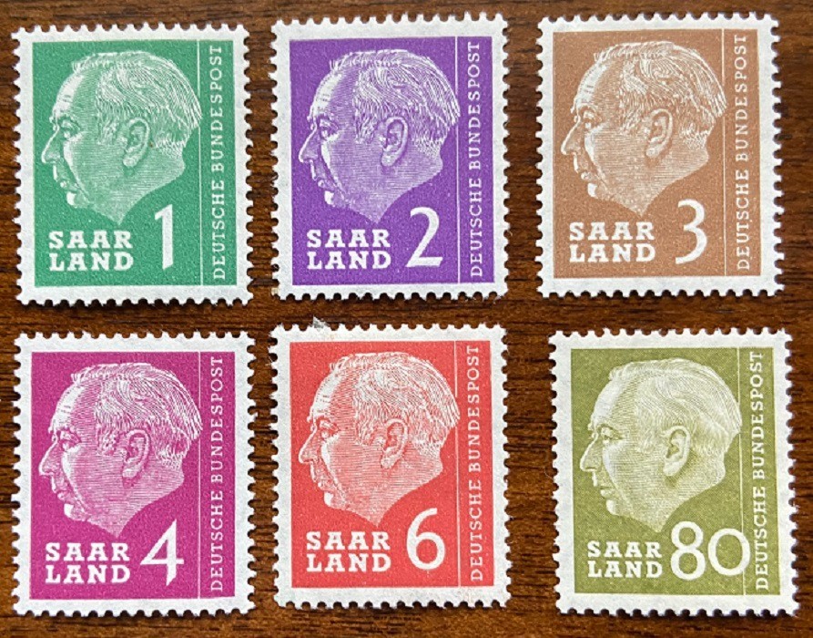Saar Stamps Scott Catalogue #263-279 MH Partial Set of Six!  Low Shipping!