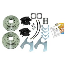 67-81 Staggered Rear End Axle Disc Brake Conversion Kit 1012 Bolt Slotted Rotor