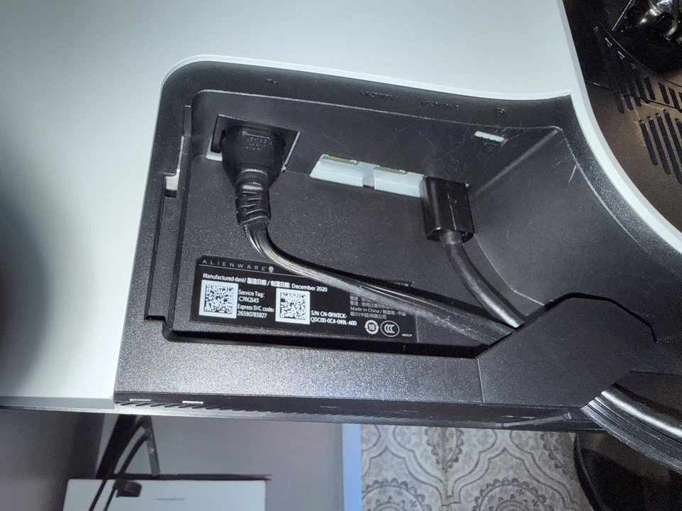 Dell AW2721D 27 Inch QHD 2560x1440 Alienware Gaming Monitor w/h Stand (Damaged) - Image 4 of 4