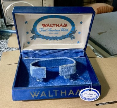 Vintage Waltham Watch Box w/ tag for 4344W 17 Jewel