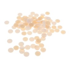 100pcs Inlay Beige Plastic Trumpet Finger Buttons Brass