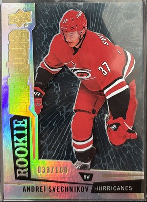 2018-19 UD Series 2 Andrei Svechnikov RB15 Rookie Breakouts 033/100 RC