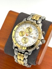 Nivada 37mm Reloj Hombre Cuarzo Nuevo Batería Funcionando Cronógrafo 0510A40729 -f1119